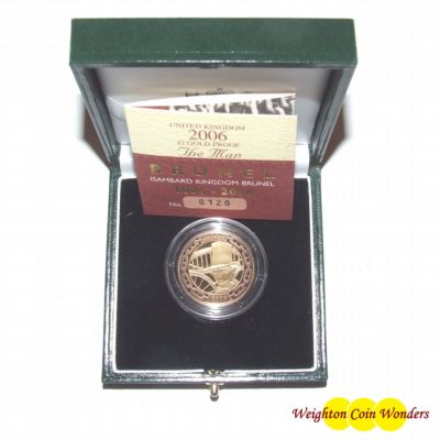 2006 Gold Proof £2 - ‘Brunel The Man’